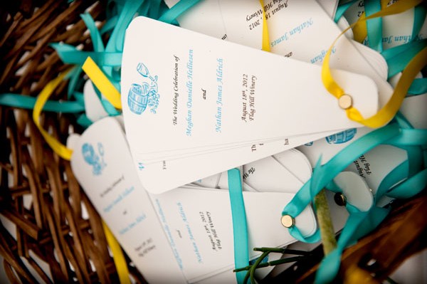 summer-wedding-ideas-program-fans-casey-durgin-photography (1)