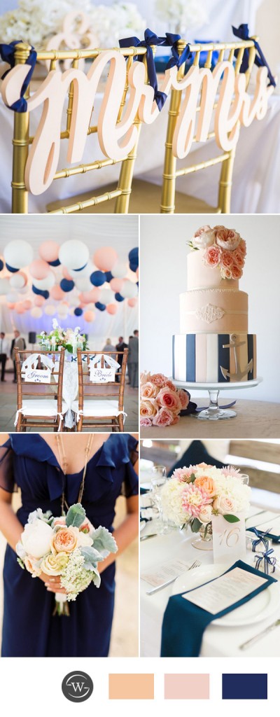 light-peach-and-navy-blue-wedding-color-ideas-for-2017