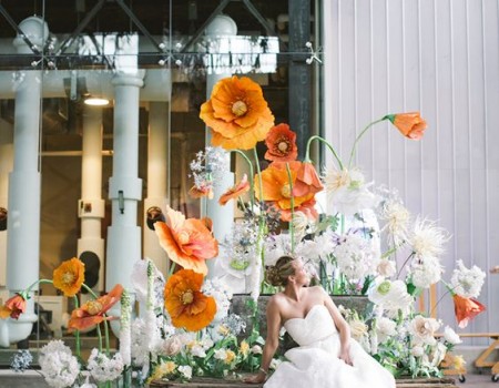 DIY Giant Paper Flower untuk Dekorasi Photobooth